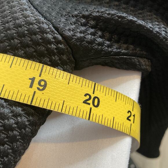 Vintage Ildi Marshall Women's Black Silk Tweed Blazer Size 12 Rhinestone Buttons - Picture 4 of 13